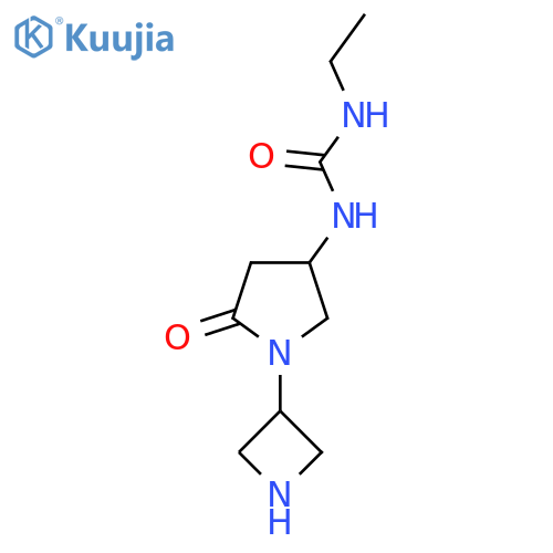 1-1-(azetidin-3-yl)-5-oxopyrrolidin-3-yl-3-ethylurea structure