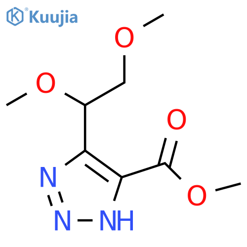 1H-1,2,3-Triazole-5-carboxylic acid, 4-(1,2-dimethoxyethyl)-, methyl ester structure