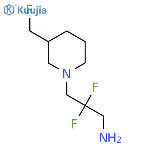 1-Piperidinepropanamine, β,β-difluoro-3-(fluoromethyl)- structure