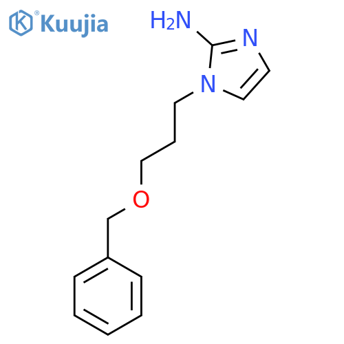 1-[3-(benzyloxy)propyl]-1H-imidazol-2-amine structure