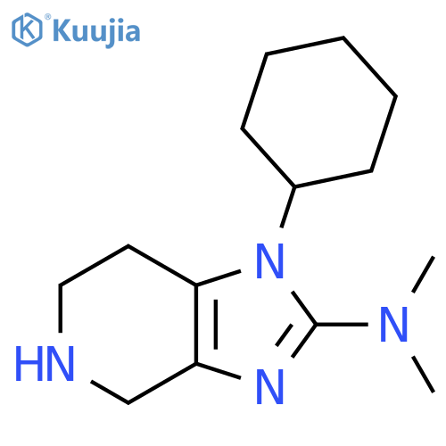 1-cyclohexyl-N,N-dimethyl-1H,4H,5H,6H,7H-imidazo[4,5-c]pyridin-2-amine structure