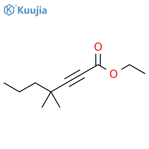 2-Heptynoic acid, 4,4-dimethyl-, ethyl ester structure