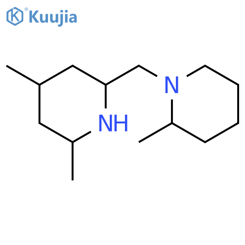 Piperidine, 2,4-dimethyl-6-[(2-methyl-1-piperidinyl)methyl]- structure