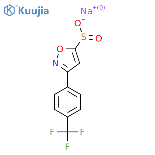 Sodium 3-[4-(trifluoromethyl)phenyl]-1,2-oxazole-5-sulfinate structure