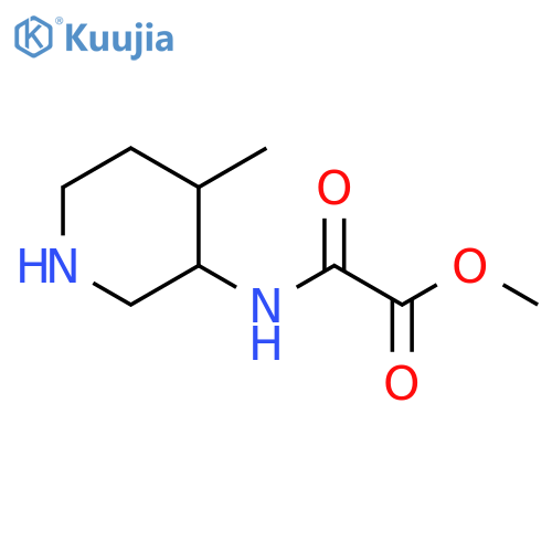 Acetic acid, 2-[(4-methyl-3-piperidinyl)amino]-2-oxo-, methyl ester structure