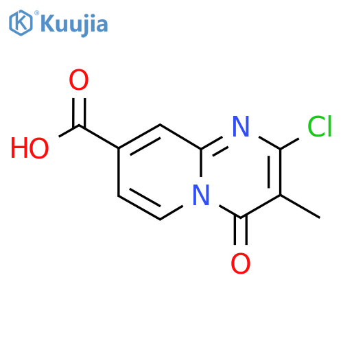 2-chloro-3-methyl-4-oxo-4H-pyrido1,2-apyrimidine-8-carboxylic acid structure