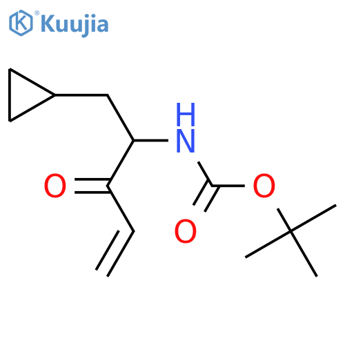 tert-butyl N-(1-cyclopropyl-3-oxopent-4-en-2-yl)carbamate structure