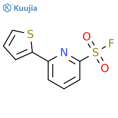 2-Pyridinesulfonyl fluoride, 6-(2-thienyl)- structure