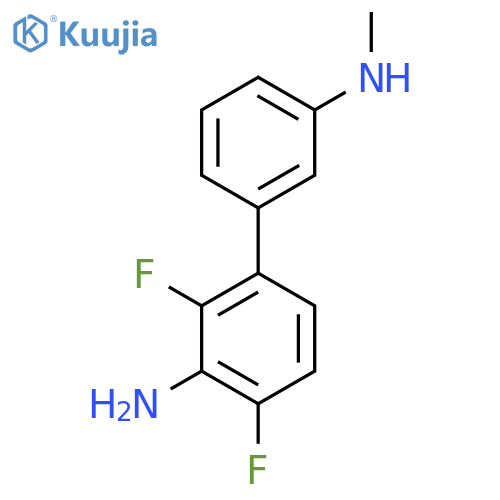 2,6-Difluoro-3-[3-(methylamino)phenyl]aniline structure