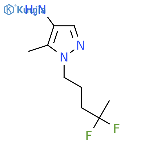 1-(4,4-difluoropentyl)-5-methyl-1H-pyrazol-4-amine structure