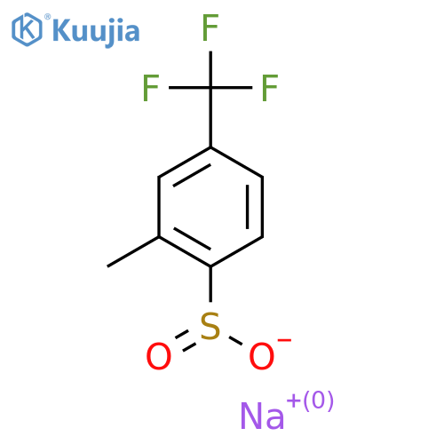 Sodium 2-methyl-4-(trifluoromethyl)benzene-1-sulfinate structure