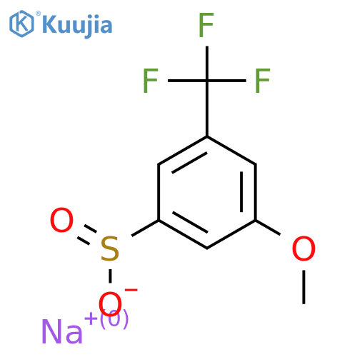 Sodium 3-methoxy-5-(trifluoromethyl)benzene-1-sulfinate structure