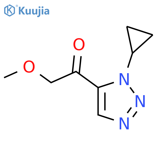 1-(1-cyclopropyl-1H-1,2,3-triazol-5-yl)-2-methoxyethan-1-one structure