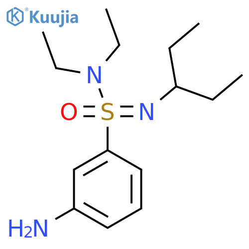 3-amino-N,N-diethyl-N-(pentan-3-yl)benzene-1-sulfonoimidamide structure
