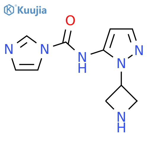 N-1-(azetidin-3-yl)-1H-pyrazol-5-yl-1H-imidazole-1-carboxamide structure