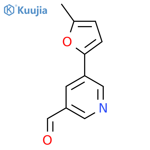 5-(5-Methylfuran-2-yl)pyridine-3-carbaldehyde structure