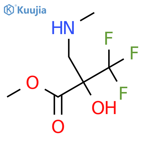 Methyl 3,3,3-trifluoro-2-hydroxy-2-[(methylamino)methyl]propanoate structure