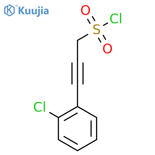 3-(2-chlorophenyl)prop-2-yne-1-sulfonyl chloride structure