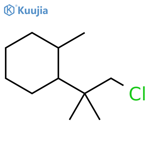 Cyclohexane, 1-(2-chloro-1,1-dimethylethyl)-2-methyl- structure
