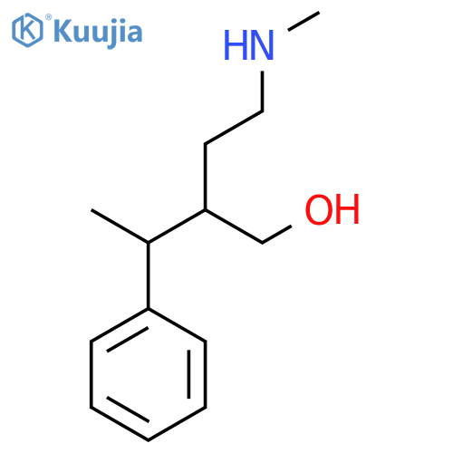 2-[2-(Methylamino)ethyl]-3-phenylbutan-1-ol structure