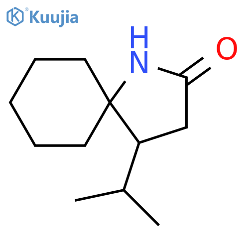 1-Azaspiro[4.5]decan-2-one, 4-(1-methylethyl)- structure
