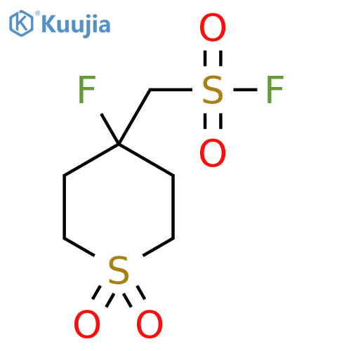 (4-Fluoro-1,1-dioxo-1lambda6-thian-4-yl)methanesulfonyl fluoride structure
