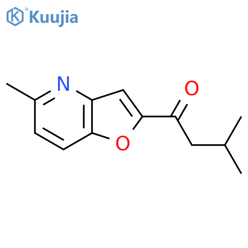 3-Methyl-1-{5-methylfuro[3,2-b]pyridin-2-yl}butan-1-one structure