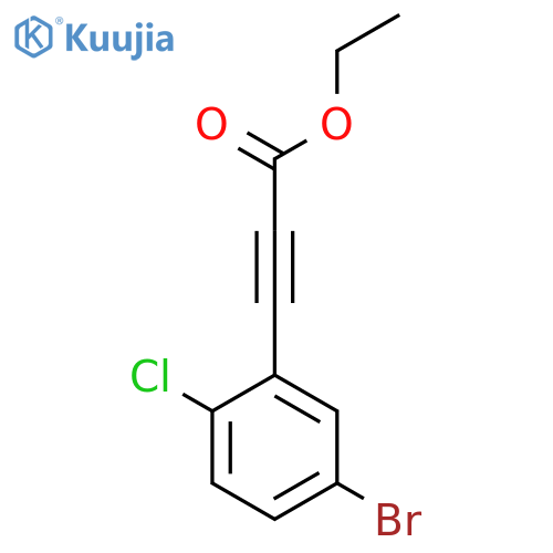 Ethyl 3-(5-bromo-2-chlorophenyl)prop-2-ynoate structure