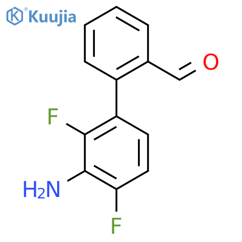 2-(3-Amino-2,4-difluorophenyl)benzaldehyde structure