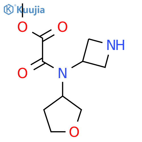 Methyl [(azetidin-3-yl)(oxolan-3-yl)carbamoyl]formate structure