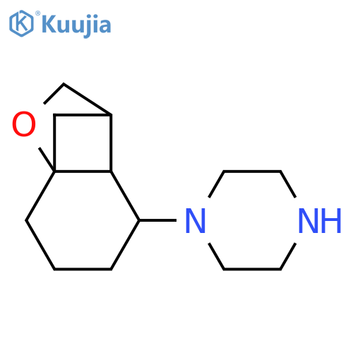 1-{9-Oxatricyclo[5.2.1.0,1,6]decan-5-yl}piperazine structure
