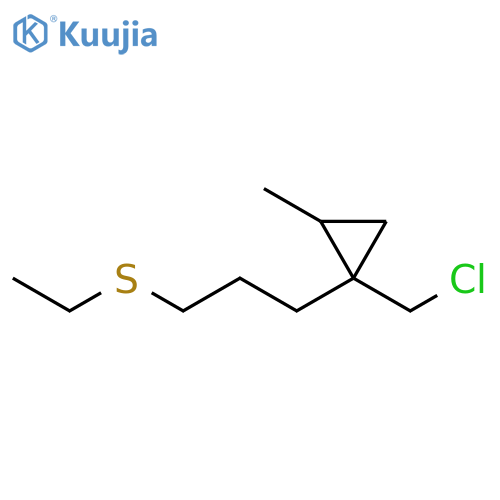 Cyclopropane, 1-(chloromethyl)-1-[3-(ethylthio)propyl]-2-methyl- structure
