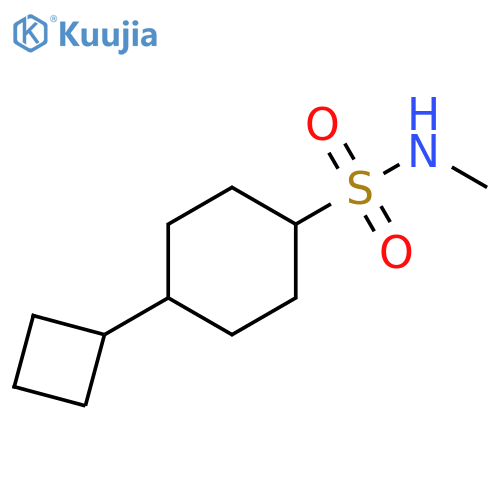 Cyclohexanesulfonamide, 4-cyclobutyl-N-methyl- structure