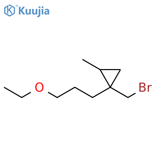 Cyclopropane, 1-(bromomethyl)-1-(3-ethoxypropyl)-2-methyl- structure