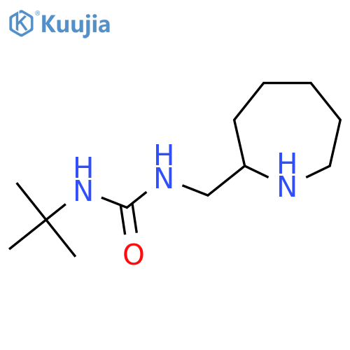1-(azepan-2-yl)methyl-3-tert-butylurea structure