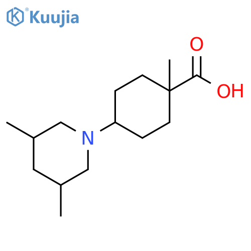 Cyclohexanecarboxylic acid, 4-(3,5-dimethyl-1-piperidinyl)-1-methyl- structure