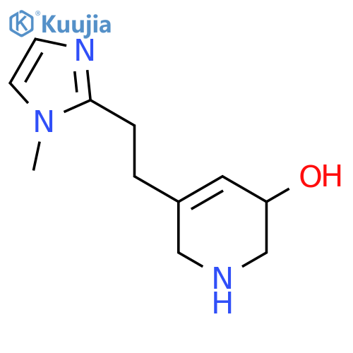 5-[2-(1-methyl-1H-imidazol-2-yl)ethyl]-1,2,3,6-tetrahydropyridin-3-ol structure