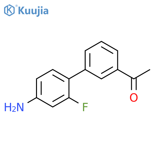Ethanone, 1-(4'-amino-2'-fluoro[1,1'-biphenyl]-3-yl)- structure