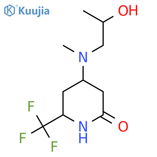 4-[2-Hydroxypropyl(methyl)amino]-6-(trifluoromethyl)piperidin-2-one structure