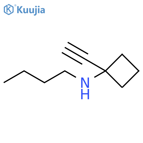 Cyclobutanamine, N-butyl-1-ethynyl- structure