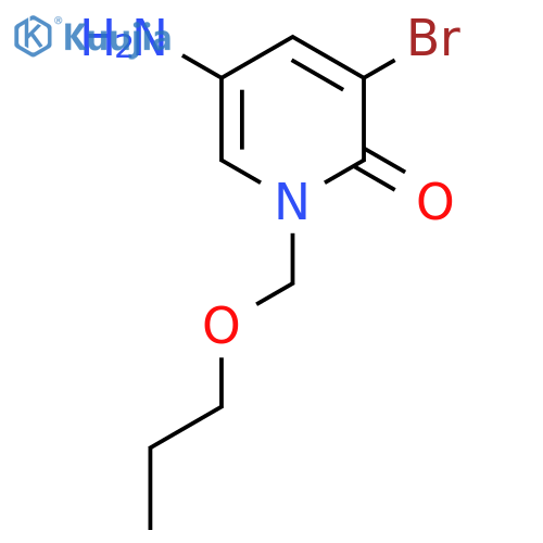 5-Amino-3-bromo-1-(propoxymethyl)-1,2-dihydropyridin-2-one structure