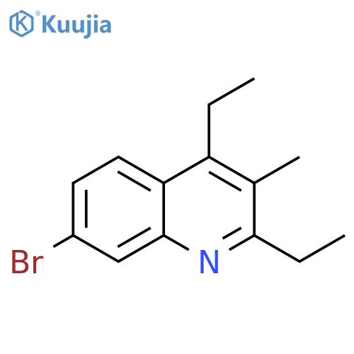 Quinoline, 7-bromo-2,4-diethyl-3-methyl- structure