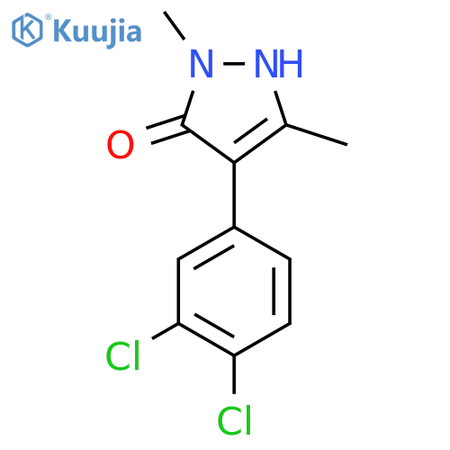 4-(3,4-dichlorophenyl)-1,3-dimethyl-1H-pyrazol-5-ol structure