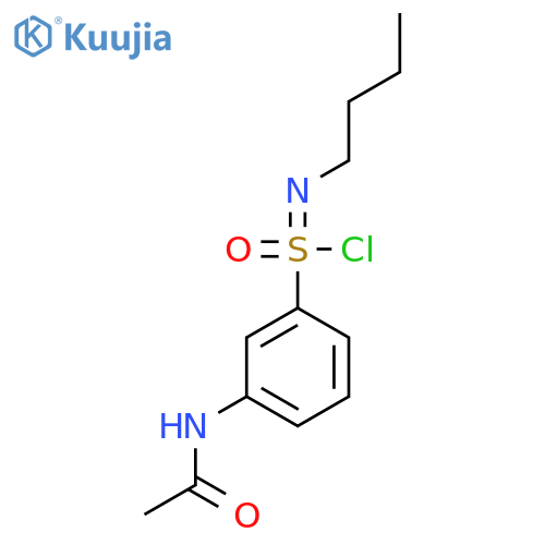 N-{3-[(butylimino)(chloro)oxo-lambda6-sulfanyl]phenyl}acetamide structure