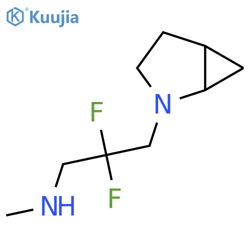 (3-{2-Azabicyclo[3.1.0]hexan-2-yl}-2,2-difluoropropyl)(methyl)amine structure