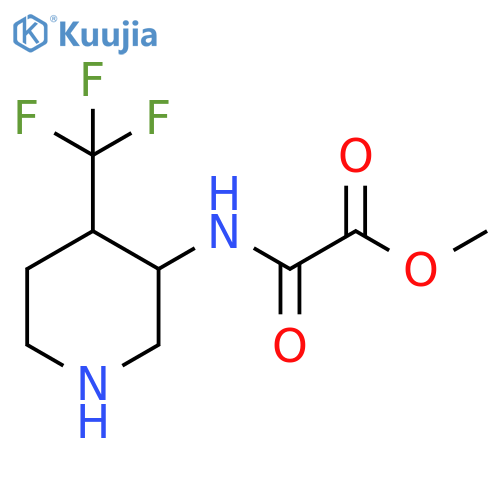 Acetic acid, 2-oxo-2-[[4-(trifluoromethyl)-3-piperidinyl]amino]-, methyl ester structure
