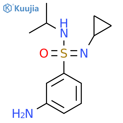 3-amino-N-cyclopropyl-N-(propan-2-yl)benzene-1-sulfonoimidamide structure