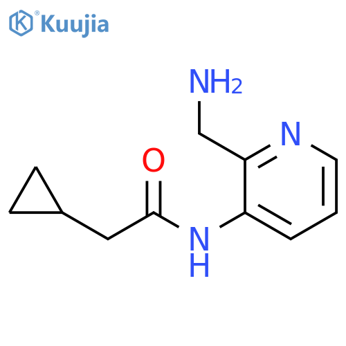 Cyclopropaneacetamide, N-[2-(aminomethyl)-3-pyridinyl]- structure