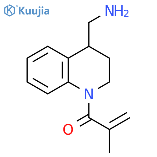 2-Propen-1-one, 1-[4-(aminomethyl)-3,4-dihydro-1(2H)-quinolinyl]-2-methyl- structure