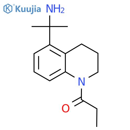 1-5-(2-aminopropan-2-yl)-1,2,3,4-tetrahydroquinolin-1-ylpropan-1-one structure